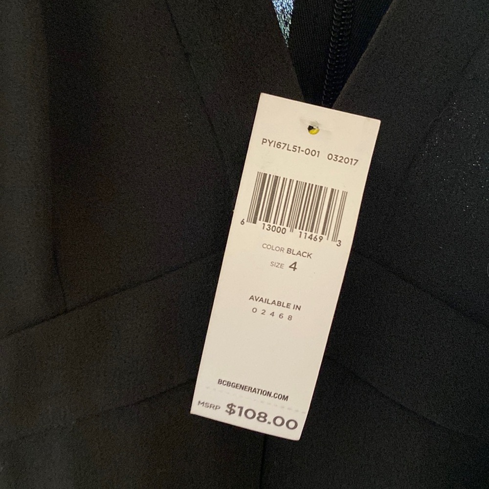NWT Black BCBGeneration Mini Dress